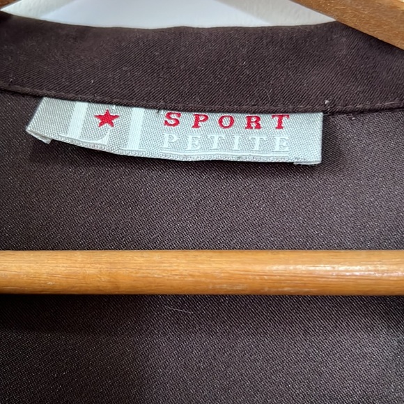 LT Sport Petite Brown, Lightweight Blazer - Size M - Picture 8 of 12